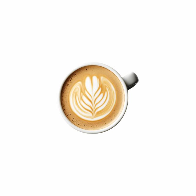Kaffekop med latteart