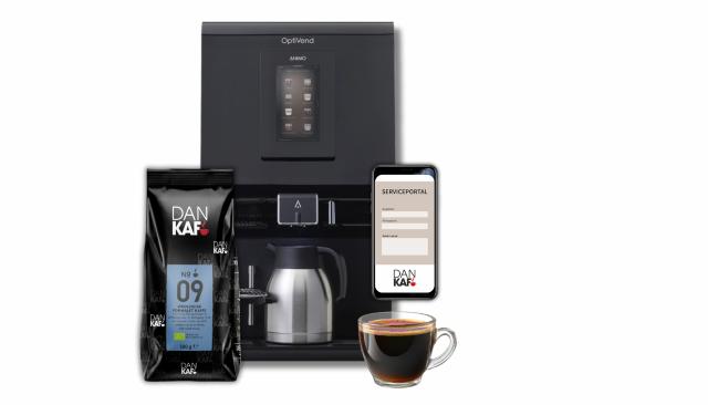 Kaffemaskine, kaffe og serviceportal