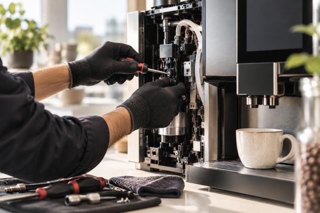 service på kaffemaskine