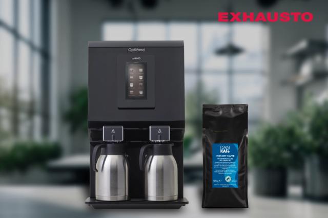 Animo kaffemaskine og Dankaf Instant Kaffe