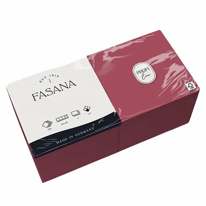 Katrin Fasana Middagsservietter 3-lags Bordeaux 40 cm