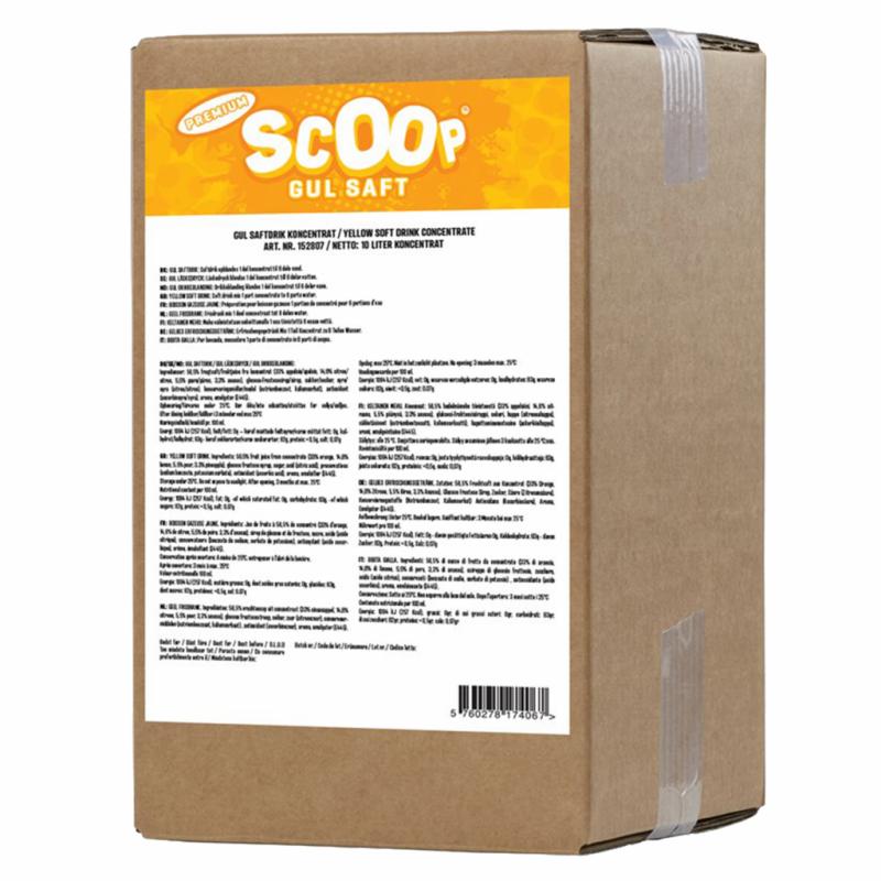 Scoop Premium Gul saft BIB 10 l