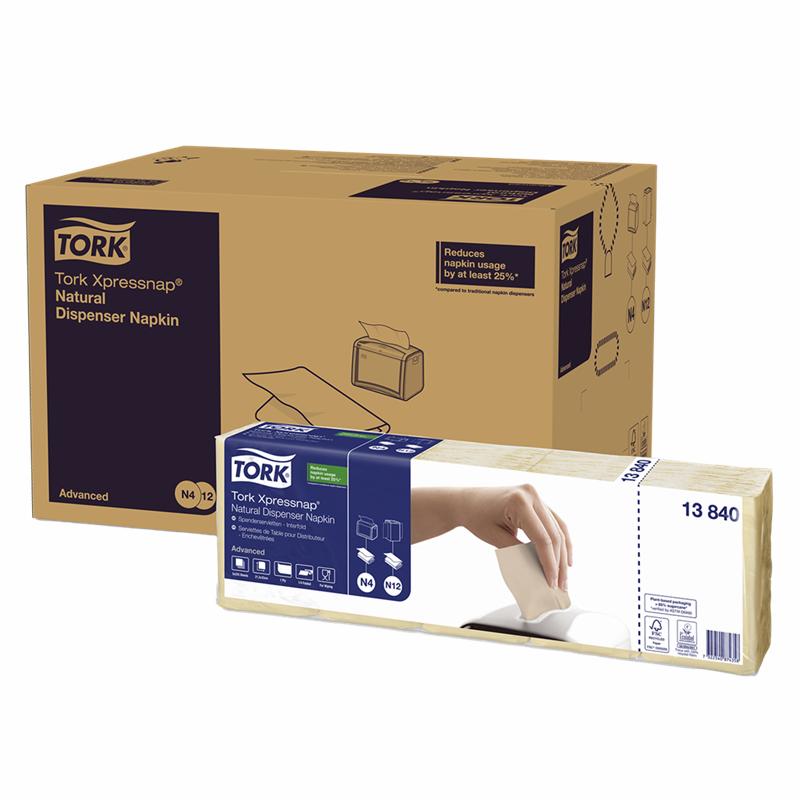 Tork Serviet Xpressnap Natur 1-lags