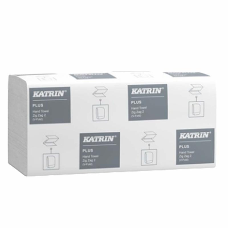 Katrin Papirhåndklædeark Plus V-fold 2-lags 