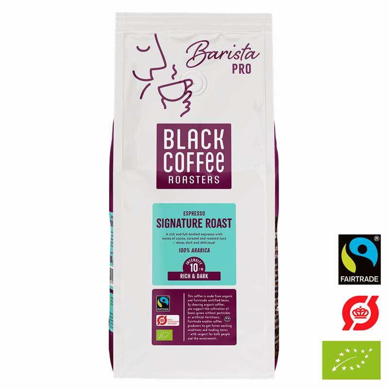 Black Coffee Roasters Signature Roast Organic Fairtrade Espresso