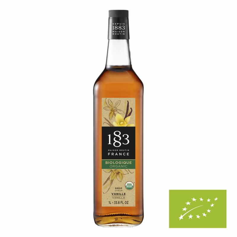 1883 Vanilla Organic Syrup  6x100CL Glass