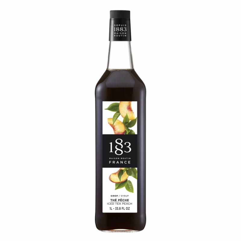 1883 Iced Tea Peach Syrup 6x100CL Glass