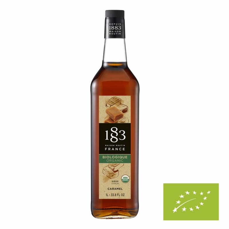 1883 Caramel Organic Syrup 6x100CL Glass 