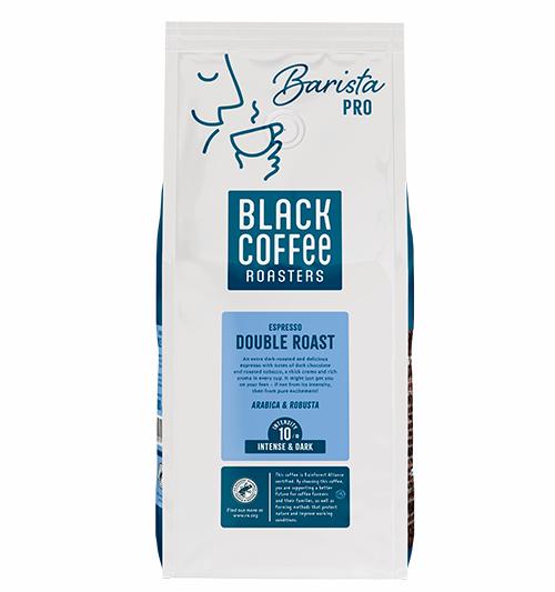 Billede af en pose kaffe fra brandet Black Coffee Roasters